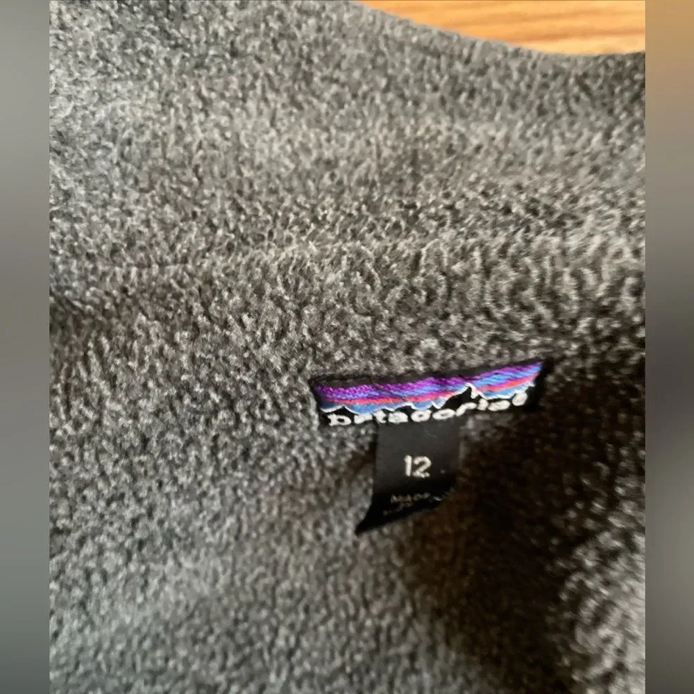 VTG 90s Patagonia Shelled  Jacket Women’s 12 Purple Fleece Lined USA